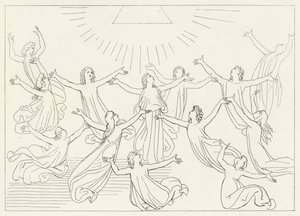 Den niende sfæren, Paradise, Canto 27 (gravering) av John (after) Flaxman