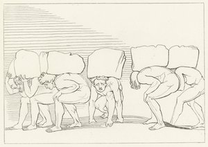The Proud, Purgatory, Canto 11 (gravering) av John (after) Flaxman