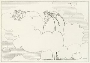 Røykregionen, Skjærsilden, Canto 16 (gravering) av John (after) Flaxman