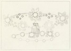 The Region of the Sun, Paradise, Canto 10 (gravering) av John (after) Flaxman