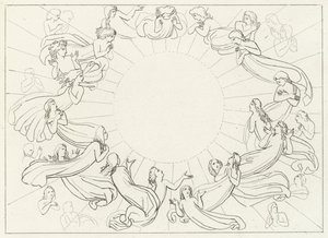 The Sun, Paradise, Canto 12 (gravering) av John (after) Flaxman