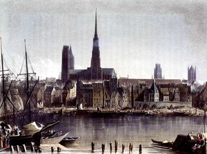 Utsikt over Rouen, fra 