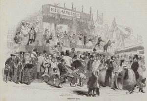 Greenwich Fair (gravering) av John (after) Gilbert