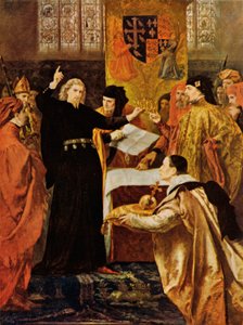 Shakespeare: The Abdication of Richard the Second, King Richard II, Act IV, Scene 1 (color litho)