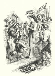 The Landing of the Primrose (gravering) av John (after) Gilbert