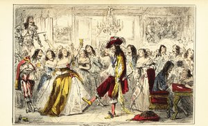 Kong Charles II på en dansefest under restaureringen, rundt 1660