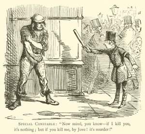 Politimann (gravering) av John (after) Leech