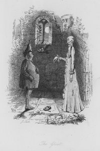 The Ghost (gravering) av John (after) Leech