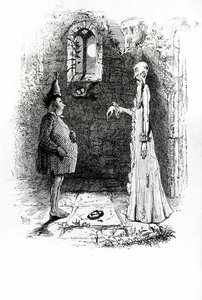 The Ghost (gravering) av John (after) Leech