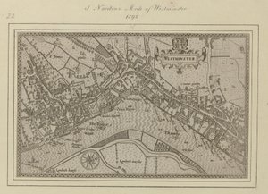En plan fra Westminster av John (after) Norden