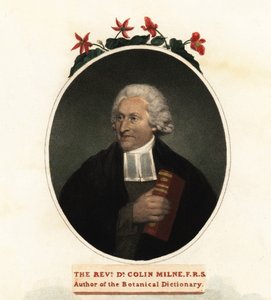 Portrett av Colin Milne, botaniker.1806 (gravering) av John (after) Russell
