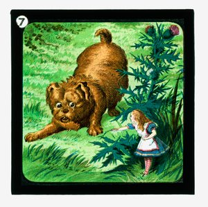 Alice i Eventyrland, fargede lanternelys (lanternelys) av John (after) Tenniel