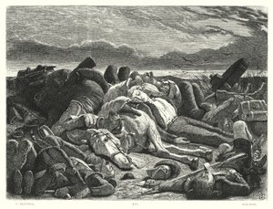 Lord Byrons barn Harold, Canto III, strofe 28 (gravering) av John (after) Tenniel