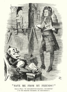 Punch tegneserie: Save Me from My Friends - spøkelset til Sir Christopher Wren og dekorasjonen av St Paul