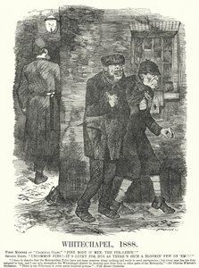 Punch tegneserie: Whitechapel av John (after) Tenniel
