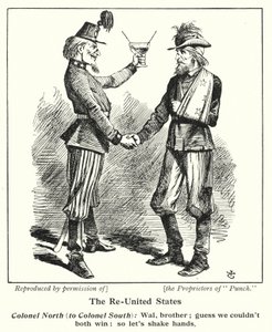 The Re-United States (litho) av John (after) Tenniel