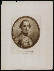Portrett av general [George] Washington (gravering)