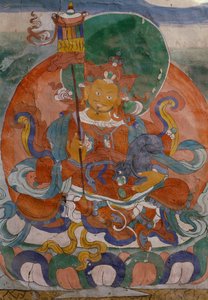 Veggmaleri fra Lamaist Monastery of Hemis, Ladakh, India av Walter Charles Mills