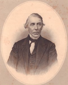 Portrett av den amerikanske metodistpresten John Price Durbin (1800-1876), gravering av W Wellstood fra ladies
