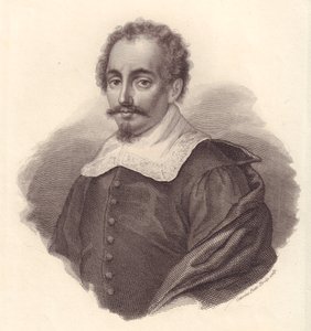Portrett av den italienske geografen Jacopo Cantelli (1643-1695), kobberstikk av Caterina Piotti-Pirola av Walter Charles Mills