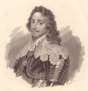 Portrett av Thomas Francis of Savoy, Prince of Carignano (1596-1656), kobberstikk av G Fusinati fra maleri av Van Dick av Walter Charles Mills