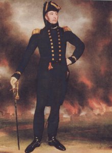 Sir George Cockburn (1772-1853) (litho-farge) av Walter Charles Mills