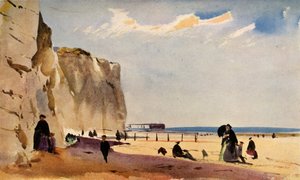 Kystscene, Normandie, c1860, 1934.
