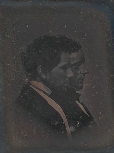 Selvportrett med kunstnerens bror, 1840-tallet.