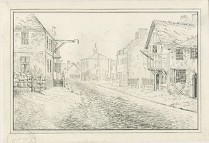 Rugeley Town - Wolseley Bridge to the Lichfield Road: penn- og blekktegning, nd [1814]