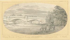 Wolseley Bridge: penn og vask tegning, nd [1799-1854] (tegning)