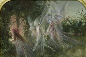 Fairies at a Window, ca. 1864 (wc og gouache) av John Anster Fitzgerald