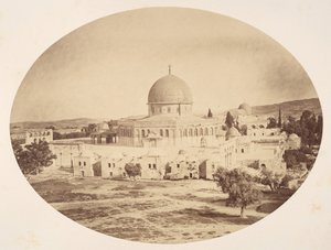 Jerusalem, stedet for tempelet på Moriah-fjellet, 1857.