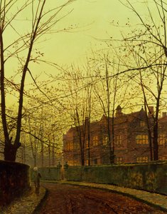 Golden Autumn (olje på lerret) av John Atkinson Grimshaw