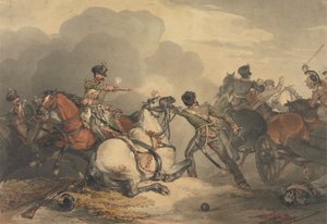 En kampscene av John Augustus Atkinson