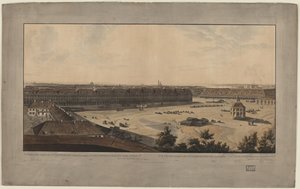 Panoramautsikt over St. Petersburg, mellom 1805 og 1807 av John Augustus Atkinson
