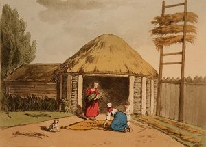 Sortering og tørking av hamp, plate 95 fra bind III av 