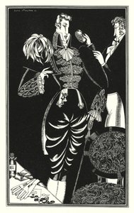 Illustrasjon for Don Juan av Lord Byron: Laget av ungdom, berømmelse og en hærskredder (litho) av John Austen