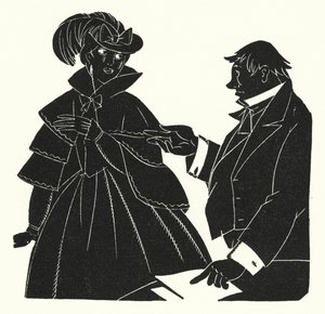 Illustrasjon for Madame Bovary av Gustave Flaubert (litho) av John Austen