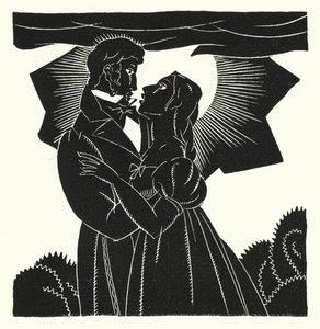 Illustrasjon for Madame Bovary av Gustave Flaubert (litho) av John Austen