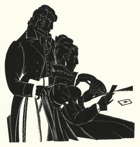 Illustrasjon for Madame Bovary av Gustave Flaubert (litho) av John Austen
