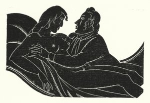 Illustrasjon for Madame Bovary av Gustave Flaubert (litho) av John Austen