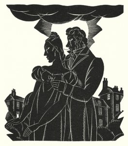 Illustrasjon for Madame Bovary av Gustave Flaubert (litho) av John Austen