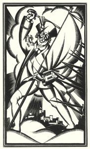 Illustrasjon for Tristram Shandy av Laurence Sterne (litho) av John Austen