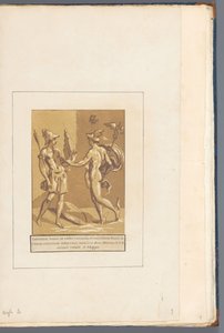 Mercury gir Minerva en panflut Til vennene hans og til hver (...) (serietittel på objekt)