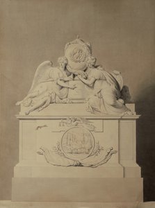 Design for monumentet til kapteinene Harvey og Hutt i Westminster Abbey, ca. 1804