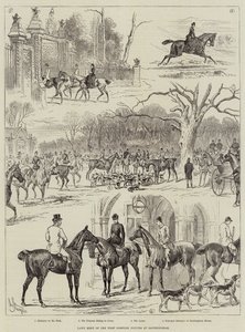 Lawn Meet av West Norfolk Hounds i Sandringham av John Bagnold Burgess