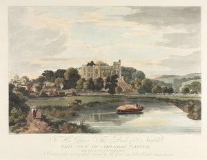 Denne utsikten over Arundel Castle av John Baily