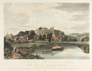 Denne utsikten over Arundel Castle, 1819. av John Baily