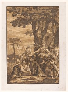 Moses blir funnet av faraos datter Kunstverk av venetianske mestere (serietittel) Opera selectora (serietittel)