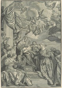 Mystisk ekteskap av Saint Catherine av John Baptist Jackson